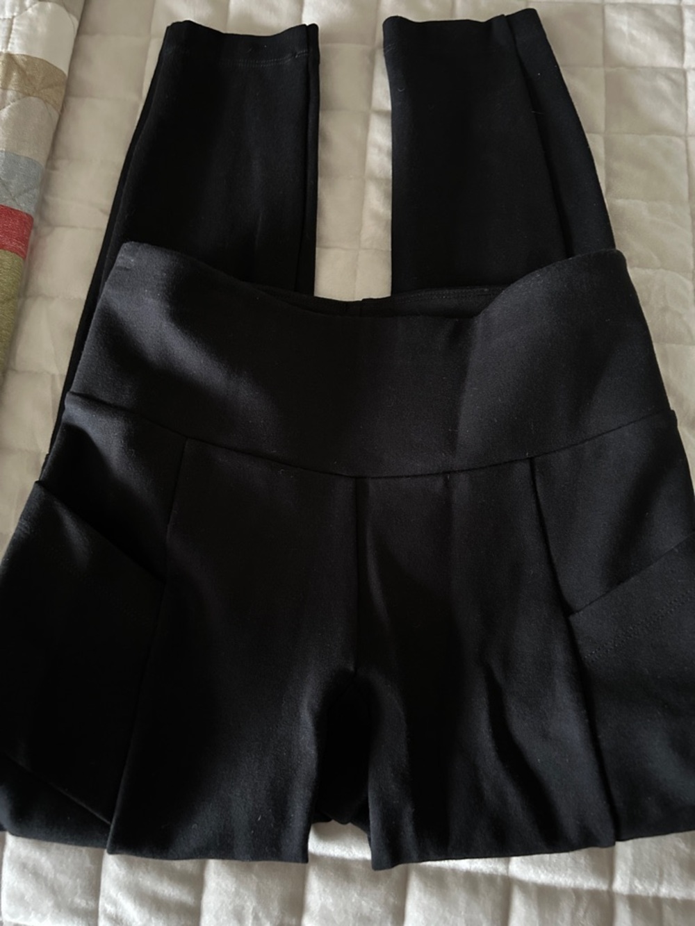 CAbi Black Ponte High-Waist Leggings